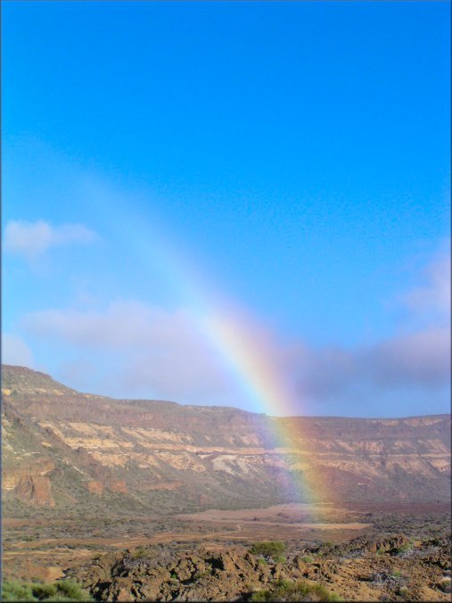 Rainbow in the caldera